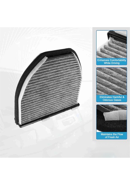 2pcs Araç Kabin Hava Filtresi Soğutma Sistemi 2128300318 2048300018 Mercedes-Benz W204 W212 Aktif Hava Filtresi (Yurt Dışından) modelleri