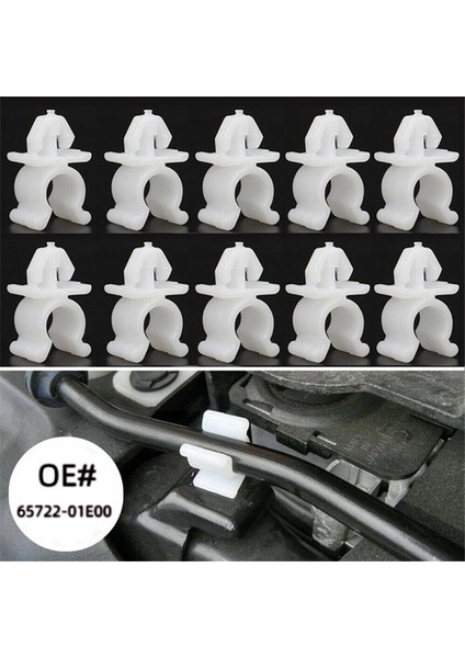 10 Adet Araba Bağlantı Elemanları Hood Destek Çubuk Destek Nissan Pathfinder Navara Skyline T30 R32 R33 65722-01E00 (Yurt Dışından) modelleri