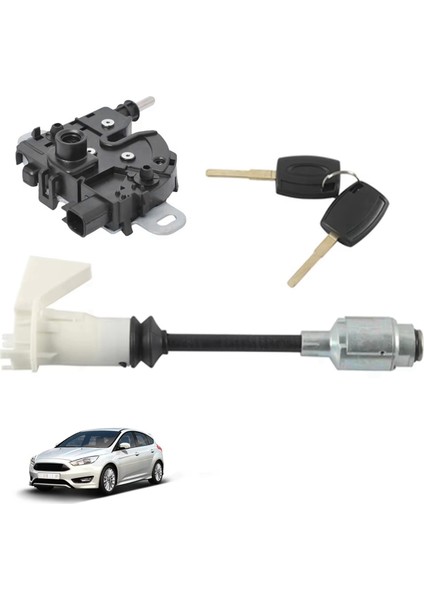Kaput Serbest Bırak Kilidi + Kaput Kilidi Hood Lock Onarım Kiti 3M5116700BC 1343577 4M5AA16B970BA Ford Focus Için (Yurt Dışından) modelleri