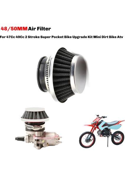 Motorlu Bisiklet Itme Mini Moto Cep Bisikleti Atv Dört Motosiklet Parçaları Için Evrensel 48/50MM Hava Filtresi Clearner (Yurt Dışından) indirimleri