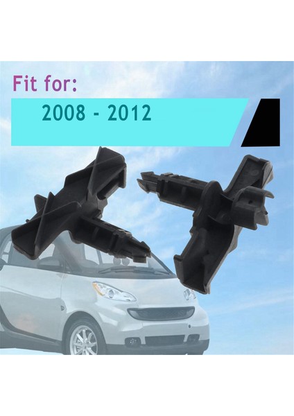 2pcs Araba Sağ ve Sol Ön Kaput Kilitleme Akıllı Fortwo Için Alt Kilit Uyum 2008 - 2012 4517570301C22A, 4517570401C22A (Yurt Dışından) fırsatları