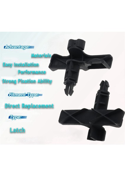 2pcs Araba Sağ ve Sol Ön Kaput Kilitleme Akıllı Fortwo Için Alt Kilit Uyum 2008 - 2012 4517570301C22A, 4517570401C22A (Yurt Dışından) indirimleri