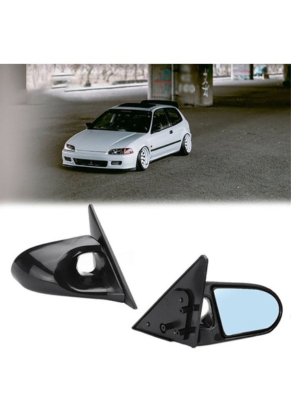 Jdm Yarış Kılavuzu Ayarlanabilir Kaşık Araba Yan Dikiz Bakış Aynası Honda Civic (Yurt Dışından) indirimleri