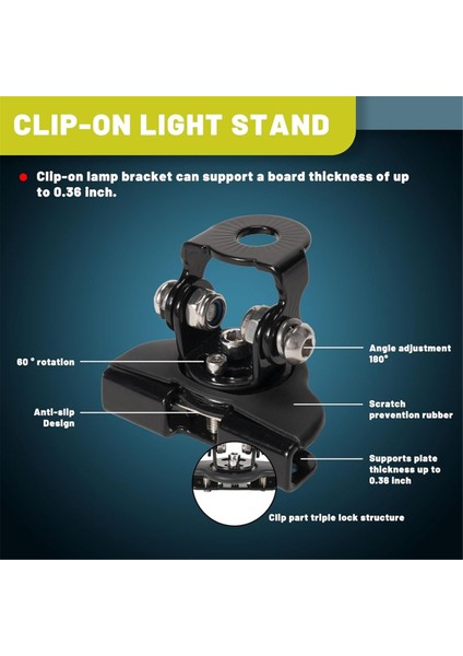 Evrensel LED Işık Çubuğu Montaj Braketleri, Ayarlanabilir Kaput Sütun Montajları, LED Iş Işık Montaj Braket Kelepçe Tutucu 2 Pcs (Yurt Dışından) fırsatları