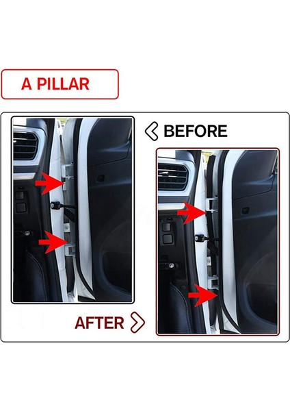 6pcs Kauçuk Oto Kapı Conta Şeritleri Kit Tesla Model S Tüm Araç Sızdırmazlık Trim Bant Için Ses Geçirmez Gürültü Azaltma (Yurt Dışından) fiyatları