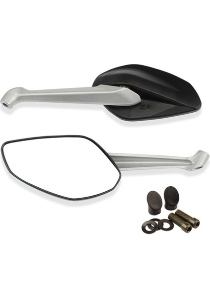 Ducati Diavel Için Motosiklet Arka Görünüm Aynası 14 Monster 821 1200 1200S Gümüş (Yurt Dışından)