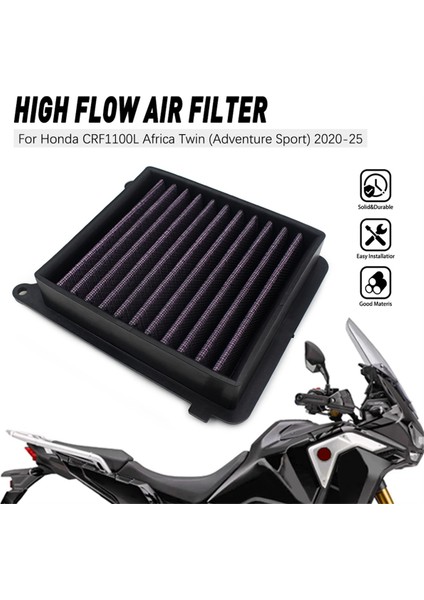 Honda CRF1000L Için Motosiklet Hava Filtresi Twin Adventure Sport 2020-2025 Motosiklet Aksesuarları (Yurt Dışından) modelleri