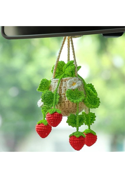 Araba Bitkisi Tığ Işi Asılı Sepet, Çilek Bitkisi Kolye,(Yurt Dışından) fiyatları