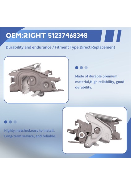 Bmw 3 Serisi G20 Motor Hood Kilit Aktüatör Sağ 51237468348 (Yurt Dışından) indirimleri