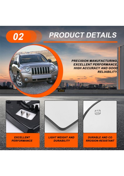 Jeep Compass 2007 - 2017 Destek Plakası ile Isıtılmış So (Yurt Dışından) indirimleri