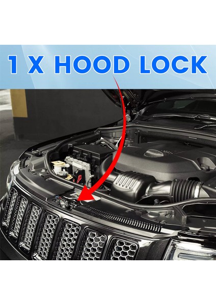 Jeep Grand Cherokee Için Araba Hood Mandal 2014-2023 68237159AB CH1234109 Kaput Kilidi (Yurt Dışından) fırsatları