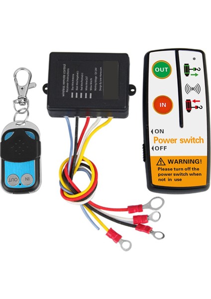 12/24V Jeep Atv Suv Kamyonları Alıcı Modülü Verici Elektrik Anahtarı Denetleyicisi Için Çok Yönlü Vinç Uzaktan Kumanda Kiti (Yurt Dışından)