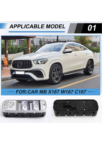 1679059903 Pencere Cam Kaldırma Anahtarı Mercedes Için Güç Penceresi Kontrol Anahtarları Benz MB X167 W167 C167 1679059037N49 (Yurt Dışından) fırsatları
