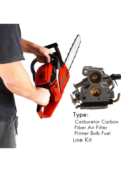 Mcculloch Için Karbüratör Hava Filtresi Ampul Yakıt Tüpü Kiti CS380 CS340 Cs 340 380 Testisi Yedek Parçaları (Yurt Dışından) fiyatları