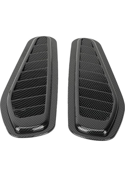 Araç Hava Akışı Alım Kapağı, Araba Hava Akışı Girişi Dekoratif Kepçe Kapak Havalandırma Kaputu Kapak Evrensel Karbon Fiber Tarzı Otomatik Araba Dekoratif Kaput 2pcs (Yurt Dışından)