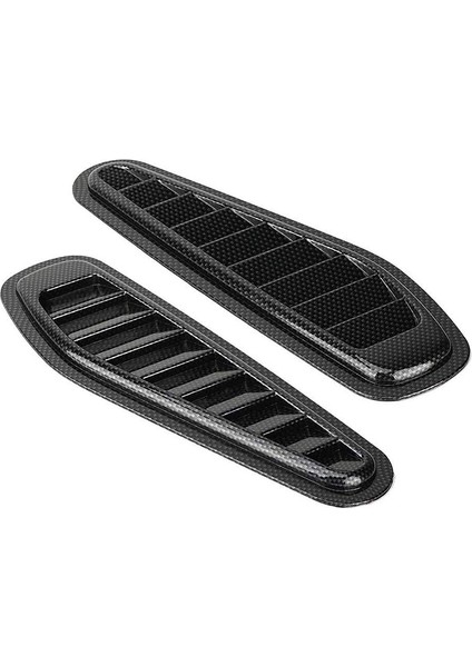 Araç Hava Akışı Alım Kapağı, Araba Hava Akışı Girişi Dekoratif Kepçe Kapak Havalandırma Kaputu Kapak Evrensel Karbon Fiber Tarzı Otomatik Araba Dekoratif Kaput 2pcs (Yurt Dışından) modelleri