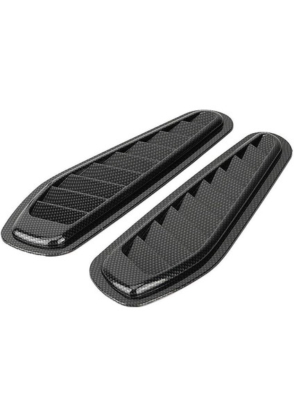 Araç Hava Akışı Alım Kapağı, Araba Hava Akışı Girişi Dekoratif Kepçe Kapak Havalandırma Kaputu Kapak Evrensel Karbon Fiber Tarzı Otomatik Araba Dekoratif Kaput 2pcs (Yurt Dışından) indirimleri
