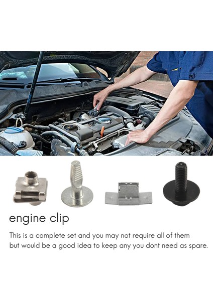 20 Pcs Motor Kapağı Sabitleme Takma Klipsler Vidaları Citroen C5 Peugeot 407 (Yurt Dışından) modelleri