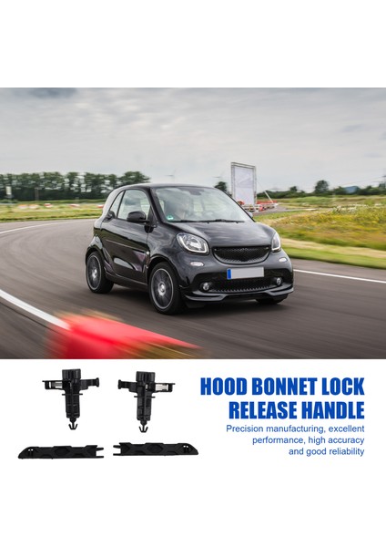 1set Automobile Ön Kaput Bonnet Alt Mandal Kilit ve Kilit Bırakma Tutar Smart For Fortwo Set 451 2013-2014 (Yurt Dışından) fırsatları
