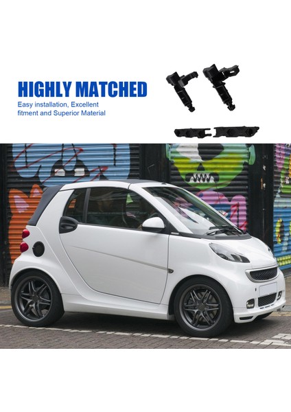 1set Automobile Ön Kaput Bonnet Alt Mandal Kilit ve Kilit Bırakma Tutar Smart For Fortwo Set 451 2013-2014 (Yurt Dışından) indirimleri