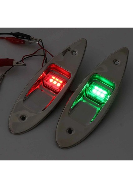 2pcs Tekne Işığı LED 12V Navigasyon Işık Su Geçirmez Kırmızı Yeşil Deniz Işık Yat Yelken Sinyal Lambası (Yurt Dışından) fırsatları