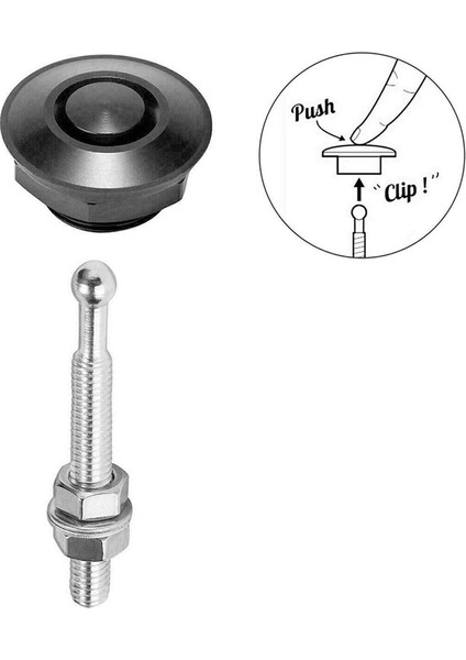 6set 1.25 Inç Alüminyum Araç Kaput Pimleri Pins-Quick Salıver (Yurt Dışından) modelleri