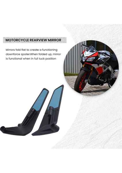 Motosiklet Rüzgar Kanadı Ayarlanabilir Dönen Dönme Dönüş Aynası Aprila Tuono 1100 V4 2021 2022 2023 Fabrika 2019-2023 (Yurt Dışından) modelleri