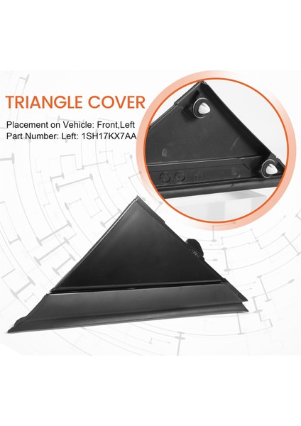 Araba Sol Kapı Aynası Bayrağı Kapağı Kalıplama Üçgen Fiat (Yurt Dışından) indirimleri