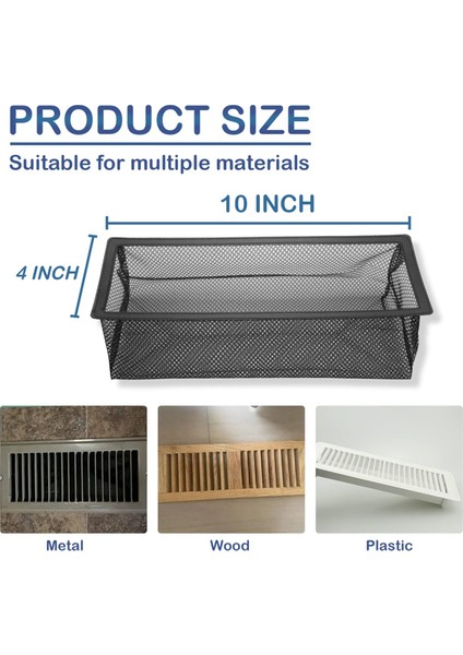 Zemin Kayıt Tuzağı, Airvent Filtre Mesh Catcher, Havalandırma Ekran Ağı Böcekleri, Madeni Paraları, Evcil Hayvan Kılını, Yiyecekleri Tutar (4X10IN/6 Pack) (Yurt Dışından) modelleri