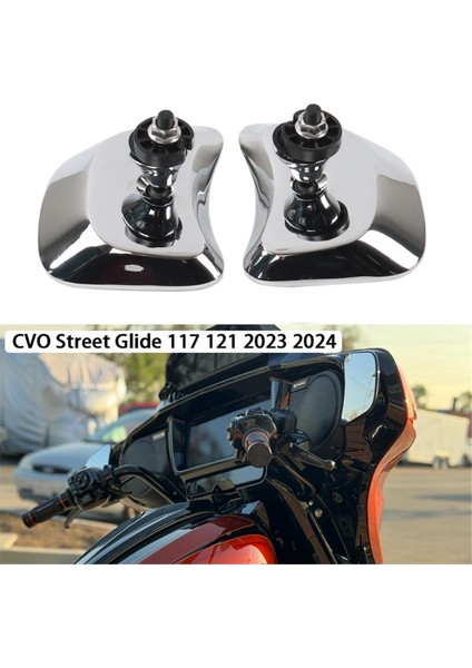 Motosiklet Aksesuarları Harley Cvo Street Glide Dikiz Aynası 117 2024 Çift Motosiklet Arka Görünüm Yan Ayna Siyah (Yurt Dışından) fırsatları