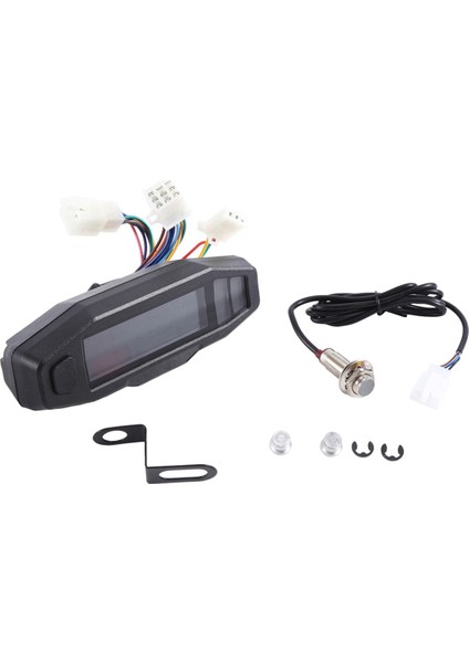 Evrensel Motosiklet Speedometre Takometre Yağ Göstergesi Hd Ekran Dijital Sayacı Gösterge Kümesi Dönüş Sinyal Işığı (C) (Yurt Dışından) modelleri