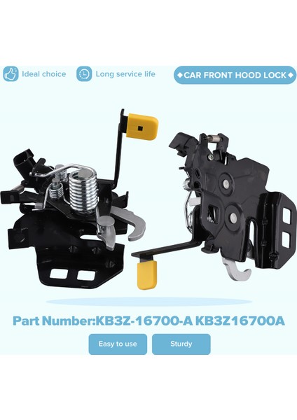 Ford Ranger 2019-2023 Araç Aksesuarları Için Araba Ön Kaput Mandal KB3Z-16700-A KB3Z16700A (Yurt Dışından) indirimleri