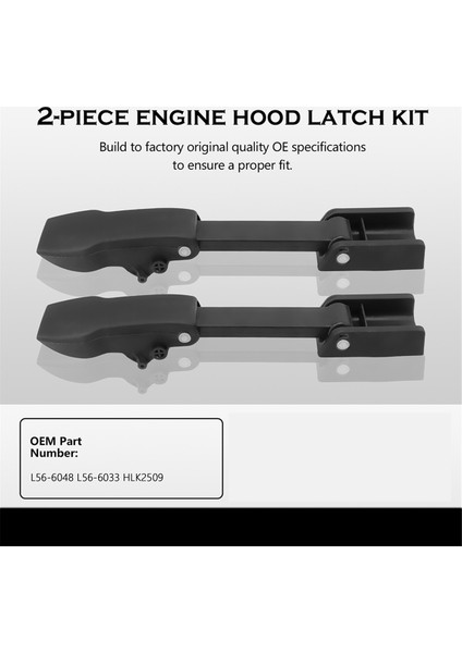 Kenworth T880 (T880 2023 Hariç) Hood Mandal Kiti Hood Mandal Değiştirme (T880 2023 Hariç) L56-6048 L56-6033 HLK2509 (Yurt Dışından) fiyatları