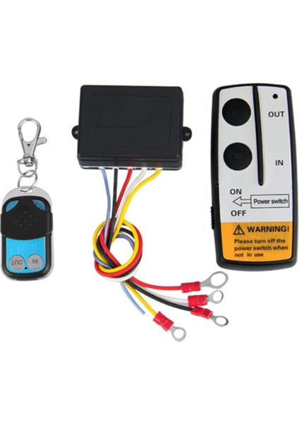 Jeep Atv Suv Kamyon Alıcı Modülü Verici Ahize Anahtarı Denetleyicisi Için Çok Yönlü Kablosuz Vinç Uzaktan Kumanda Kiti (Yurt Dışından)