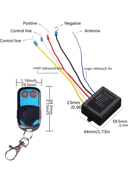 Jeep Atv Suv Kamyon Alıcı Modülü Verici Ahize Anahtarı Denetleyicisi Için Çok Yönlü Kablosuz Vinç Uzaktan Kumanda Kiti (Yurt Dışından) modelleri