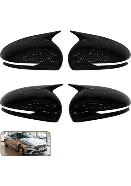 Araba Dikiz Yan Ayna Kapak Kanat Kapağı Dış Kapı Muhafaza Kabuğu Genesis G70 2017-2023 Siyah (Yurt Dışından) modelleri