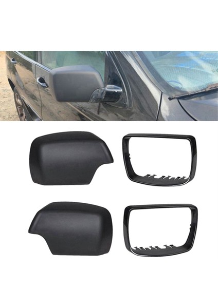 Araba Siyah Dikiz Ayna Kapak Kabuğu Yan Ayna Kapakları Bm (Yurt Dışından)