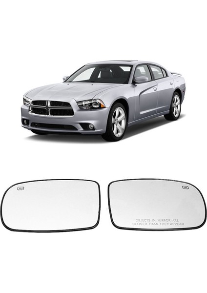 Araba Reversing Lens Lens Dikiz Ayna Lens Lens Reflektör Cam Chrysler 200 Dodge Şarj Cihazı 68101146AA 68101147AA (Yurt Dışından) modelleri