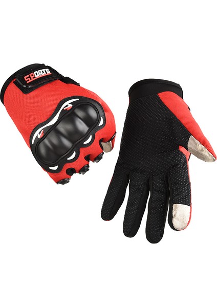 Motosiklet Tam Parmak Eldivenleri Erkekler Dokunmatik Ekran Açık Off-Road Spor Bisiklet Koruyucu Anti-Düşme Motosiklet Uzun Parmak Eldivenleri (Yurt Dışından) fiyatları