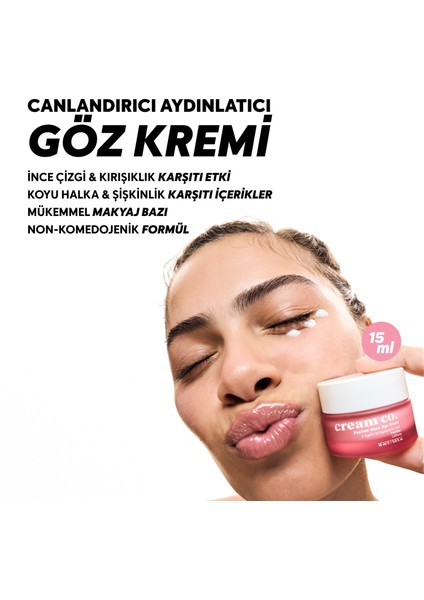 Aydınlatıcı Kırışıklık Karşıtı Cilt Tonu Eşitleyici Su Bazlı Nemlendirici Göz Kremi İkili fiyatları