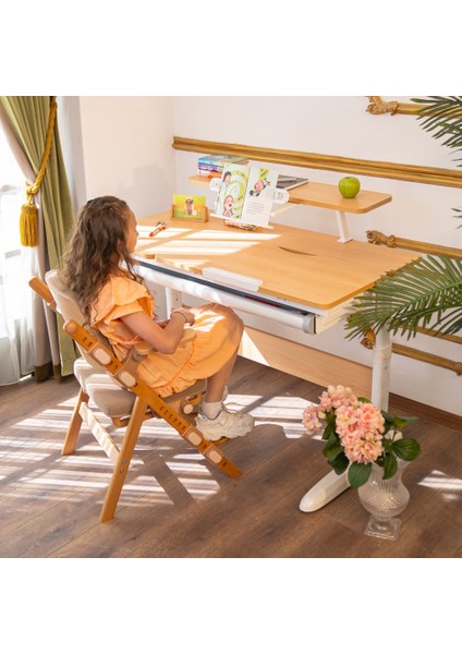 Akasya Yükseklik Ayarlı Çocuk Çalışma Masası