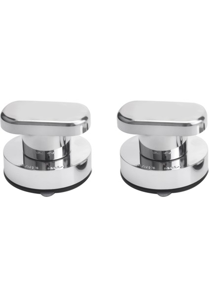 Emme Bardağı Sapı 2 Parçalar Vantuz Tutamaklı Çekmece Dolabı Buzdolabı Kapısı Cam Taşınabilir Mobilite Sapı Gümüş (Yurt Dışından)