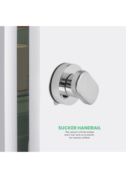 Emme Bardağı Sapı 2 Parçalar Vantuz Tutamaklı Çekmece Dolabı Buzdolabı Kapısı Cam Taşınabilir Mobilite Sapı Gümüş (Yurt Dışından) indirimleri