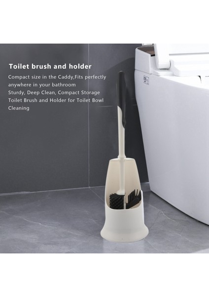 Tuvalet Fırçası ve Tutucu, Tuvalet Kasesi Temizleme Fırçası Seti, Jant Dudak Fırçası ve Banyo Için Depolama Caddy Altında (Yurt Dışından) fiyatları