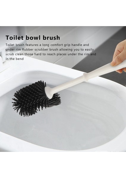 Tuvalet Fırçası ve Tutucu, Tuvalet Kasesi Temizleme Fırçası Seti, Jant Dudak Fırçası ve Banyo Için Depolama Caddy Altında (Yurt Dışından) modelleri