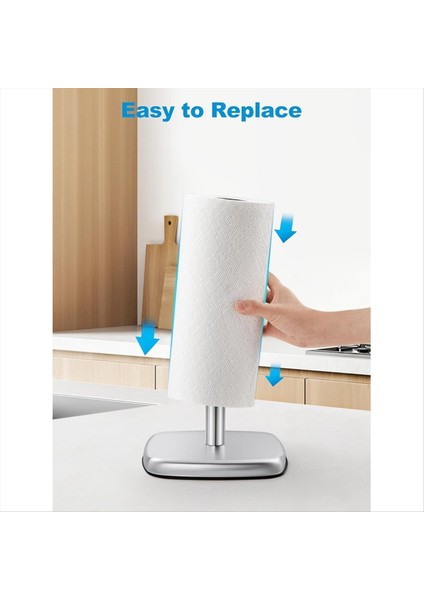 Tezgah Için Kağıt Havlu Tutucu, Vantuzlu Duran Mutfak Rulo Tutucu, Kaymaz Kağıt Havlu Standı (Yurt Dışından) fiyatları