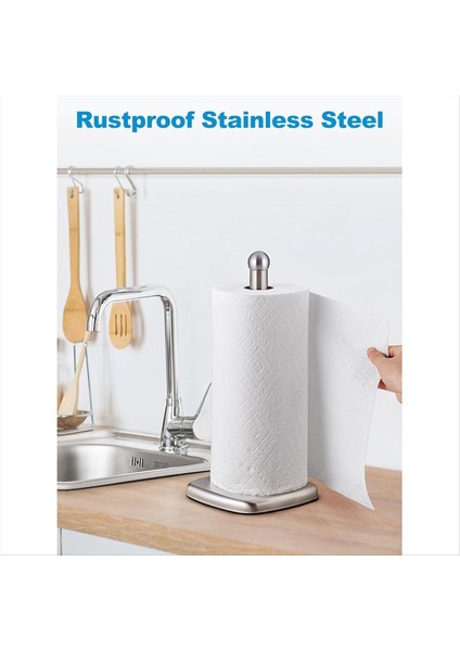 Tezgah Için Kağıt Havlu Tutucu, Vantuzlu Duran Mutfak Rulo Tutucu, Kaymaz Kağıt Havlu Standı (Yurt Dışından) modelleri