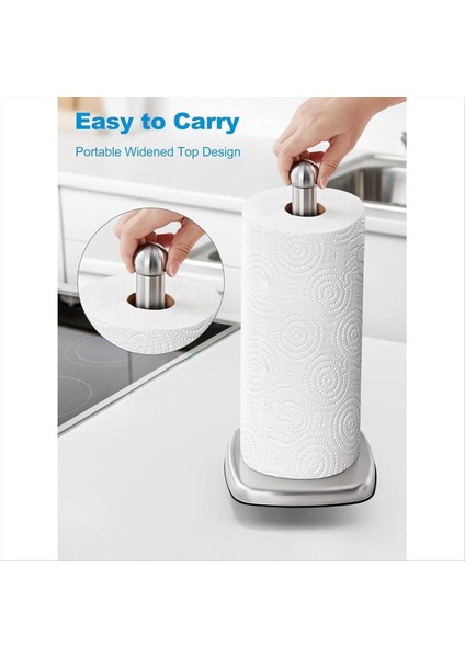 Tezgah Için Kağıt Havlu Tutucu, Vantuzlu Duran Mutfak Rulo Tutucu, Kaymaz Kağıt Havlu Standı (Yurt Dışından) indirimleri