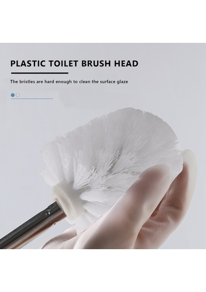 Yedek Yedek Banyo Aksesuarı Düz Plastik Tuvalet Temizlik Fırçaları Baş Tutucular Beyaz (2x Beyaz Kafalar) (Yurt Dışından) indirimleri
