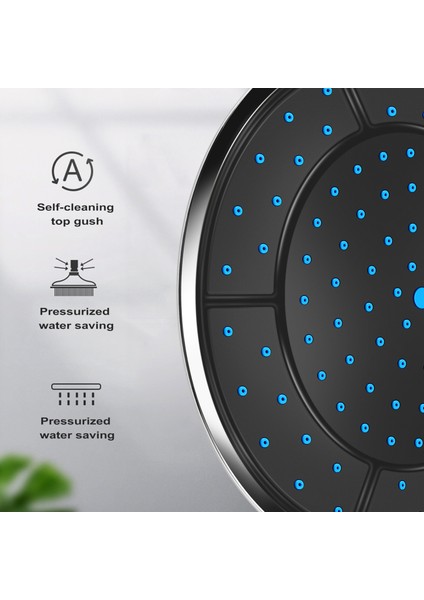 1pcs 25CM Plastik Yuvarlak Şekli Yağış Powered Duş Odası Üst Duş Çatı Kafa Kabin Aksesuarları (Yurt Dışından) indirimleri